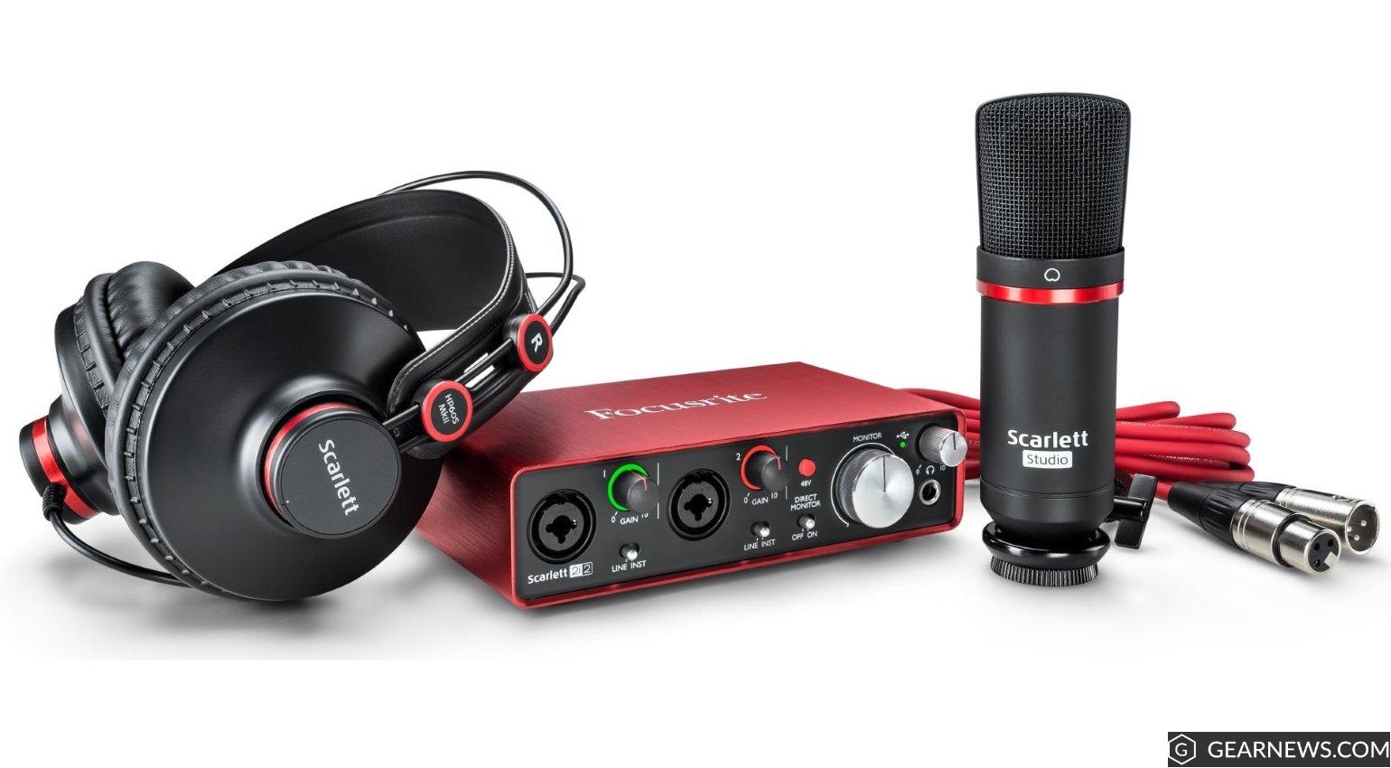 The Focusrite Scarlett 2i2 Studio Pack