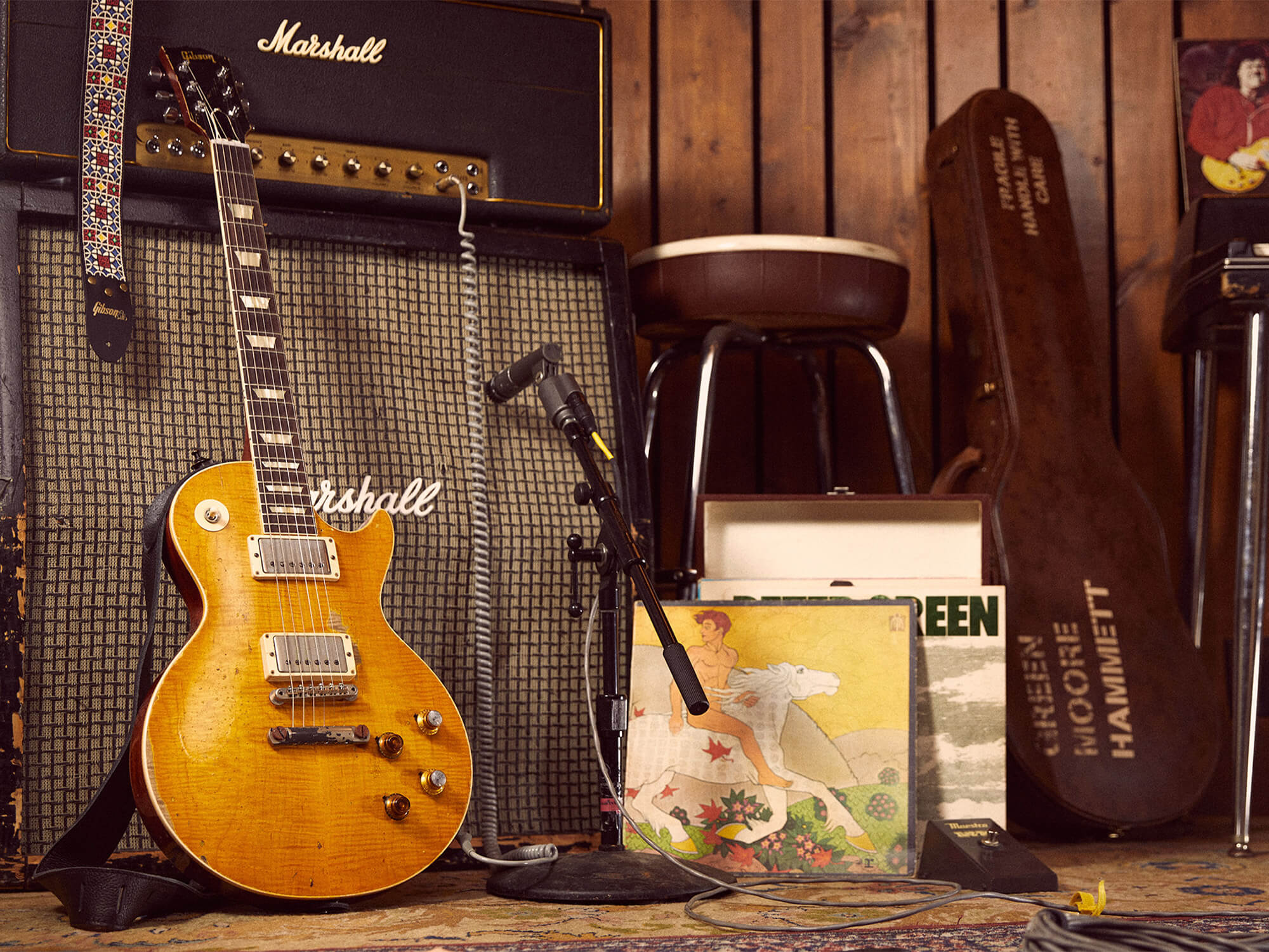 Gibson Custom Shop’s Greeny Les Paul is an “exacting replica” of a