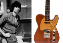 A Telecaster-style guitar hand-built for Keith Richards is going up for auction for $400,000 – but without its original neck