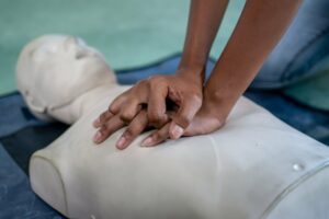 CPR-training-on-a-dummy