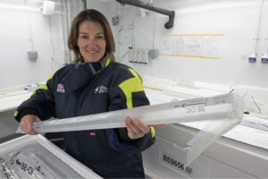 Liz-Thomas-holding-ice-core