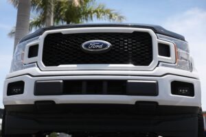 A-Ford-F-150-on-a-sales-lot-in-Miami