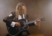 “Secure yours before they vanish into the night”: Gibson reveals the Kirk Hammett Raven acoustic, a super-limited “audacious counterpart” to the Hummingbird