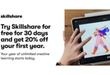 Skillshare Brings Creative Courses Into Black Friday, One Month Free Trial and 20% Off the First Year Subscription