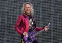 “Slip and destroy!”: Kirk Hammett took a tumble offstage during Metallica’s Dublin show