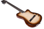 This nylon electro-acoustic guitar is designed for “crossover musicians” seeking classical tone with “modern playability”
