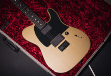 Jim Root’s signature Telecaster is now available in Shoreline Gold – here are some images to whet your appetite…