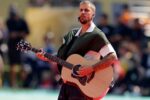 Justin Bieber used a specially made left-handed Taylor Gold Label acoustic during the World Cup Final halftime show