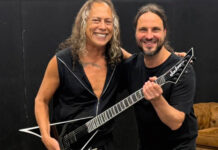 “Dreams come true”: Gojira guitarist reacts as Kirk Hammett uses his Jackson signature model onstage with Metallica