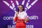 Paralympic champion uses her “pick-shaped” Commonwealth Games gold medal to shred sick Megadeth riff