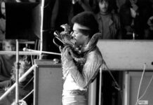 Captured by a drama student who snuck onstage, new rare footage of Jimi Hendrix’s legendary 1969 Woodstock show has surfaced online